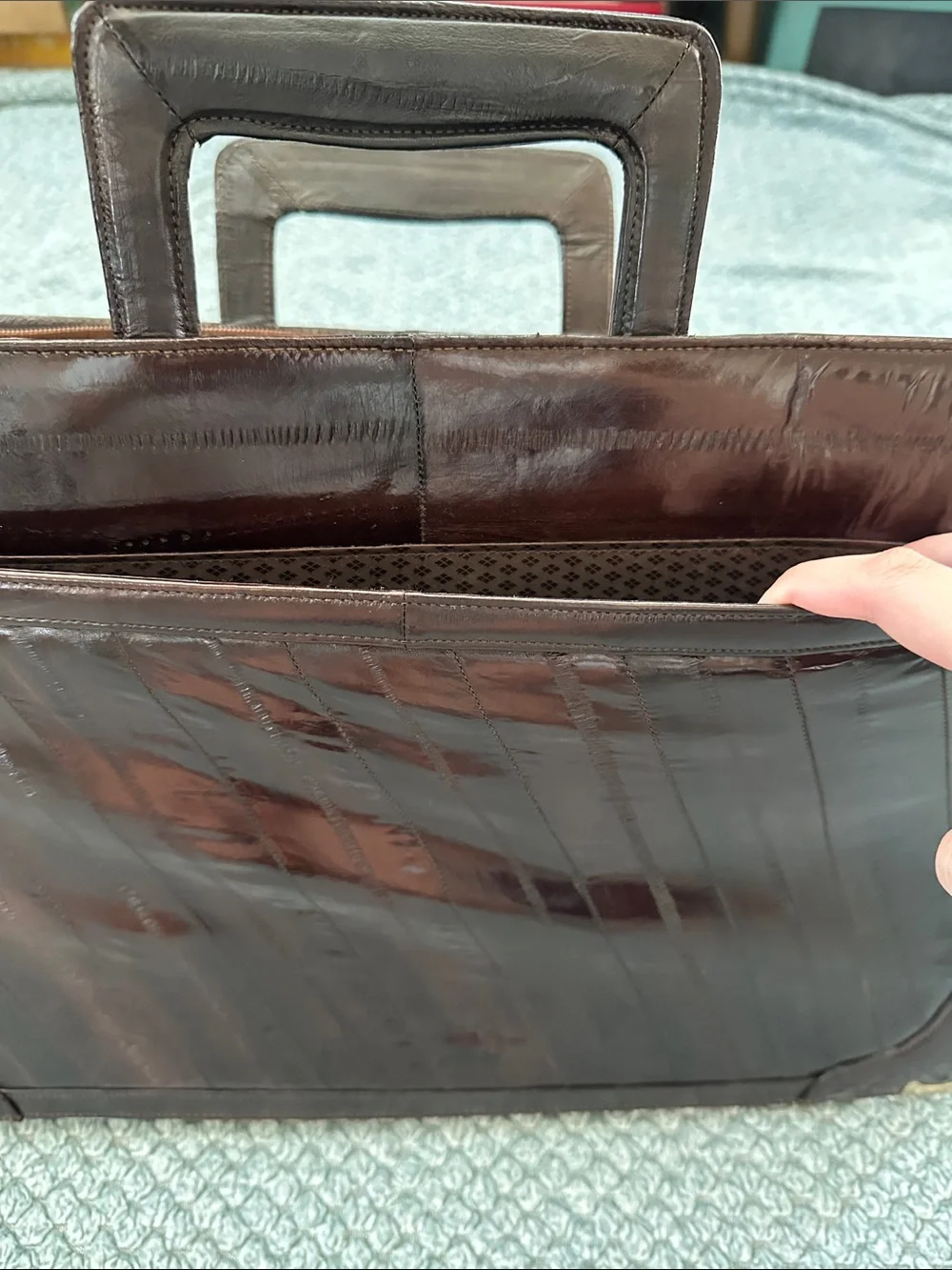 Vintage Eel Skin Bag from Korea